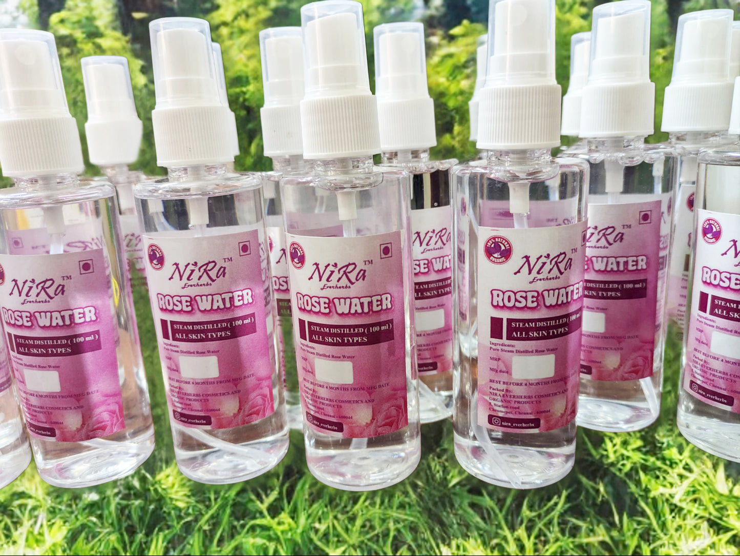 Rose Petals Hydrosol (Steam-distilled floral water 100 ml)